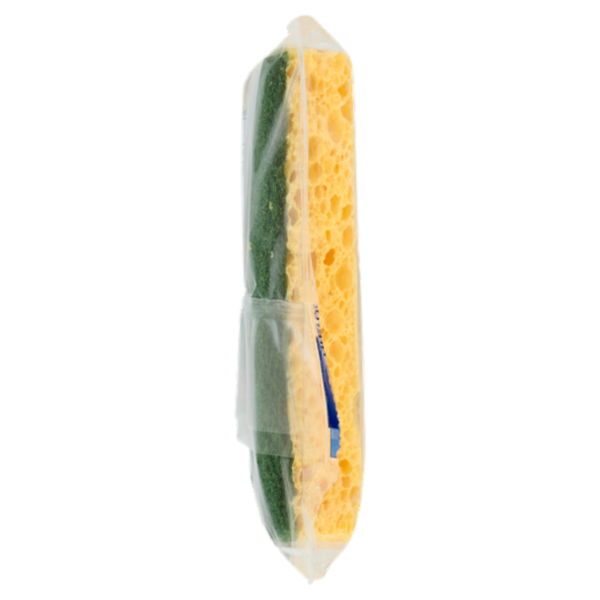 Selex Casa Bella Spugne Abrasive in Pura Cellulosa Doppio Uso con Antibatterico 2 pezzi