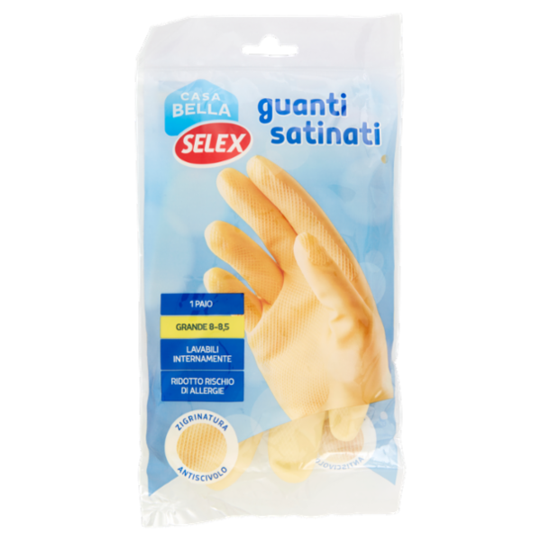 Selex Casa Bella Guanti Satinati Misura Grande (8-8,5)