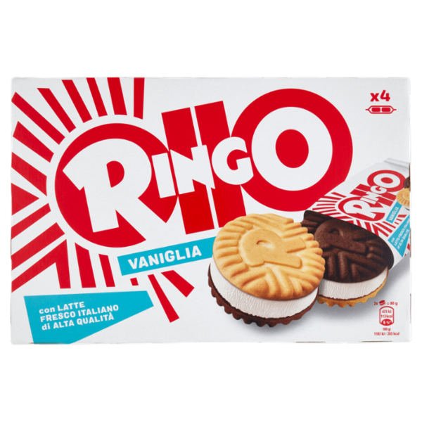 Ringo Vaniglia 4 x 80 g