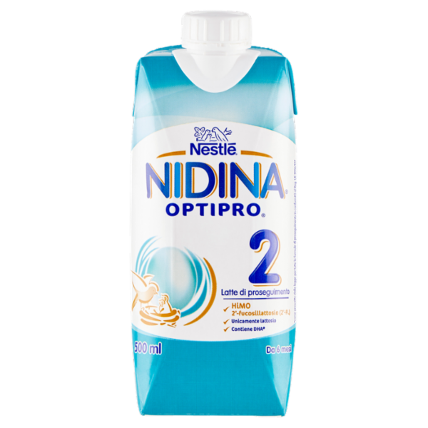 NESTLÉ NIDINA Optipro 2 da 6 mesi Latte di proseguimento liquido brick da 500ml