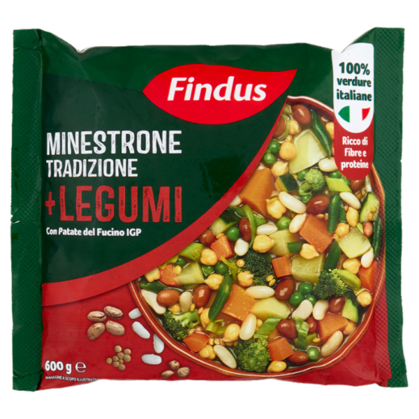 Findus Minestrone Tradizione + Legumi con Patate del Fucino IGP 600 g
