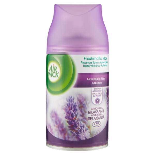 Air Wick Freshmatic Lavanda in fiore Spray Automatico per Ambienti Ricarica 250 ml