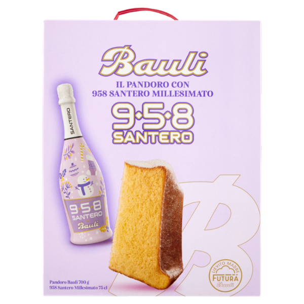 Bauli il Pandoro 700 g + con 958 Santero Millesimato 75 cl