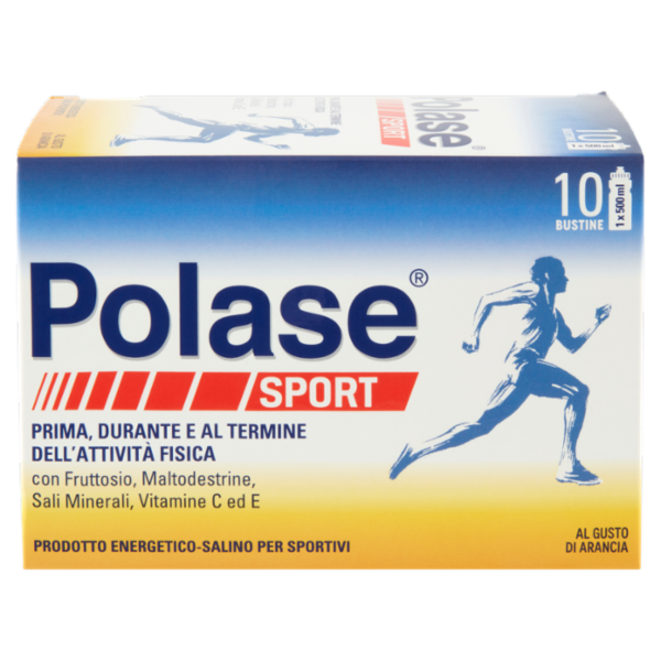 Polase sport integratore energetico Sali minerali con vitamina C magnesio e potassio 10 bustine 200g