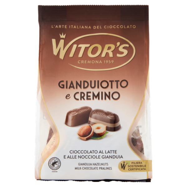 Witor's Gianduiotto e Cremino Cioccolato al Latte e alle Nocciole Gianduia 200 g