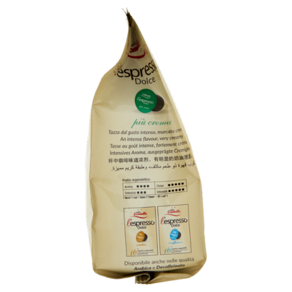 Caffè trombetta l'espresso Dolce più crema 16 Capsule compatibili Nescafé Dolce Gusto* 112 g