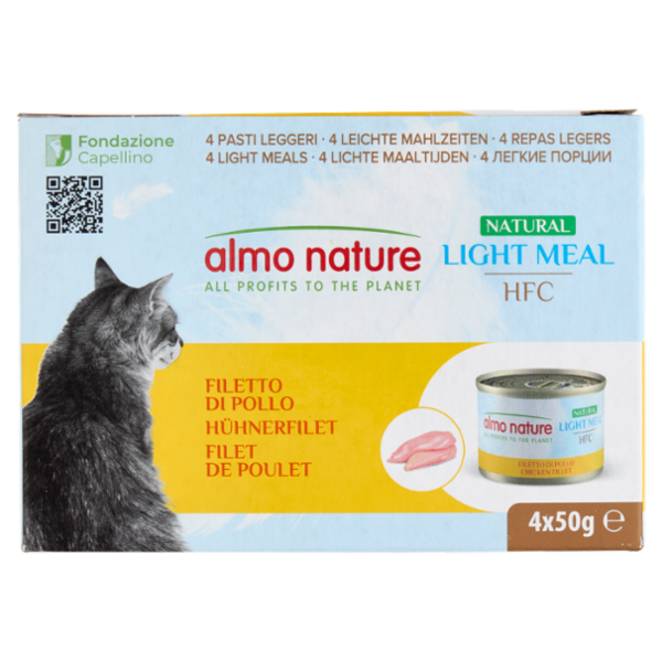 almo nature Natural Light Meal HFC Filetto di Pollo 4 x 50 g
