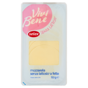 Selex Vivi Bene Mozzarella Senza Lattosio a Fette 150 g
