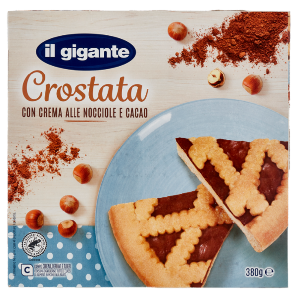 IL GIGANTE Crostata con Crema alle Nocciole e Cacao 380 g