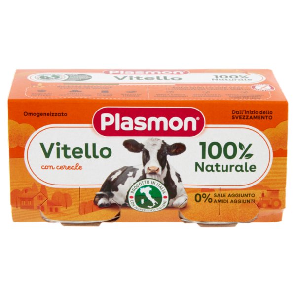 Plasmon Omogeneizzato Vitello con cereale 2 x 80 g