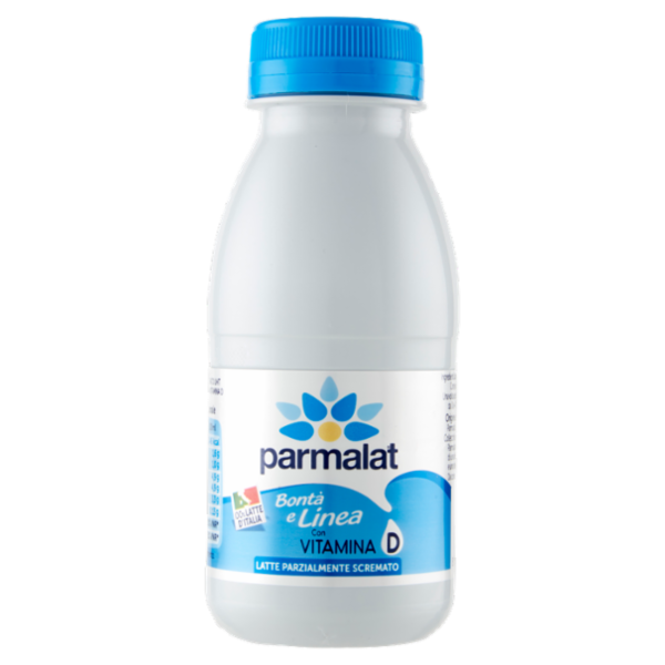 parmalat Bontà e Linea con Vitamina D Latte Parzialmente Scremato 100% Latte d'Italia 250 ml