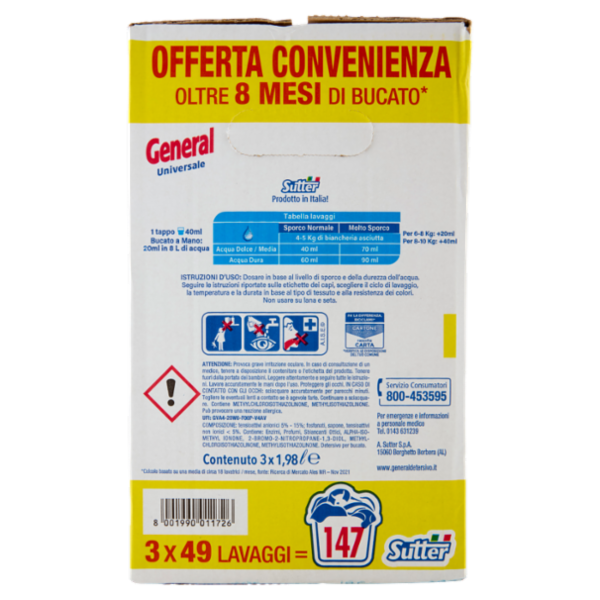 General Universale 5in1 Active 3 x 1,98 l