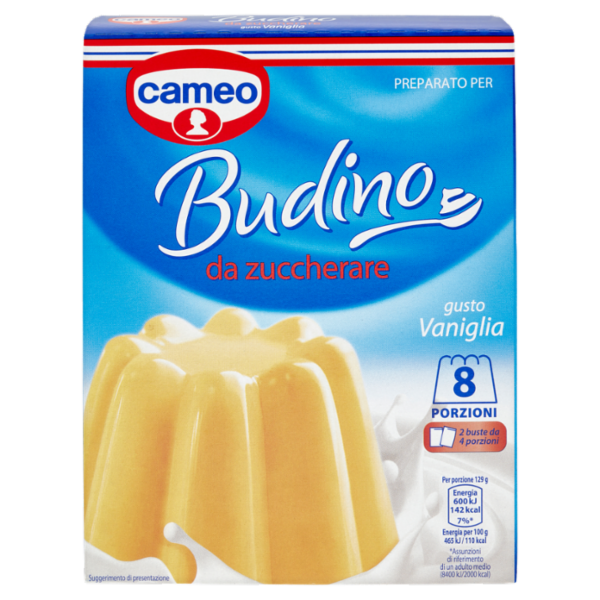 cameo Preparato per Budino da zuccherare gusto Vaniglia 2 x 35 g