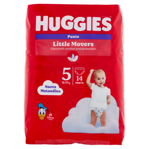 Huggies Little Movers Pants 5 12-17 Kg 14 pz