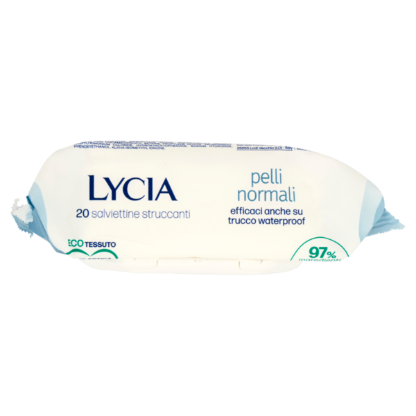 Lycia pro>derma salviettine struccanti con Acido Ialuronico per Pelli Normali 20 pz