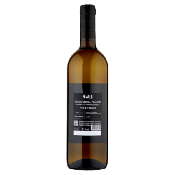 4Valli Ortrugo dei Colli Piacentini DOC Frizzante 75 cl