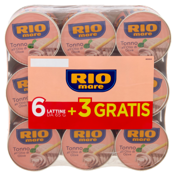 Rio mare Tonno all'Olio di Oliva 6 x 65 g + 3 Gratis
