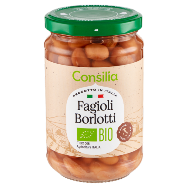 Consilia Fagioli Borlotti Lessati Italiani Biologici 300 g