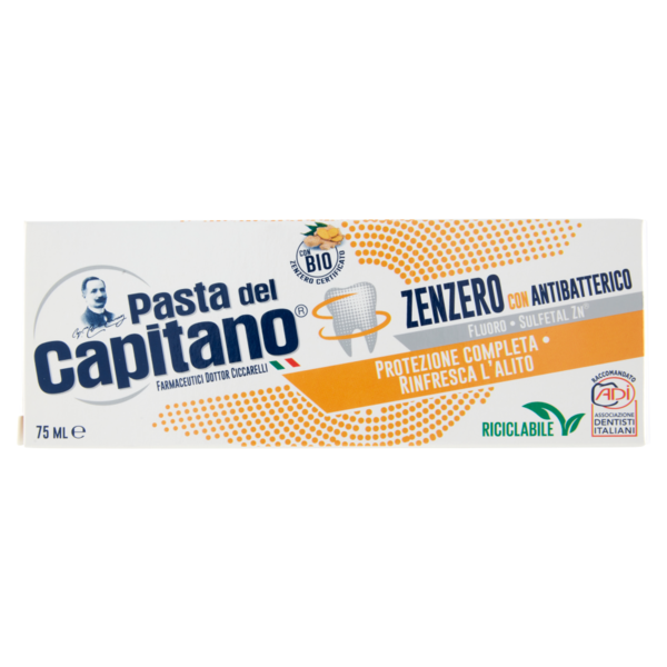 Pasta del Capitano Zenzero con Antibatterico 75 ML