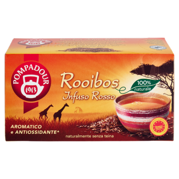 Pompadour Rooibos Infuso Rosso 20 x 1,75 g