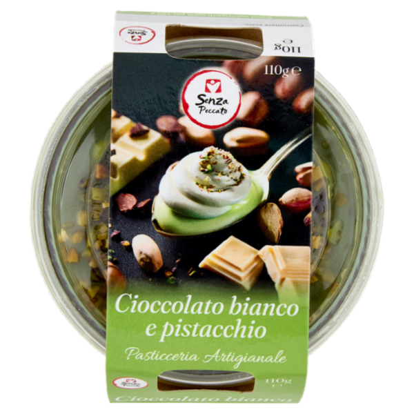 Senza Peccato Cioccolato bianco e pistacchio 110 g