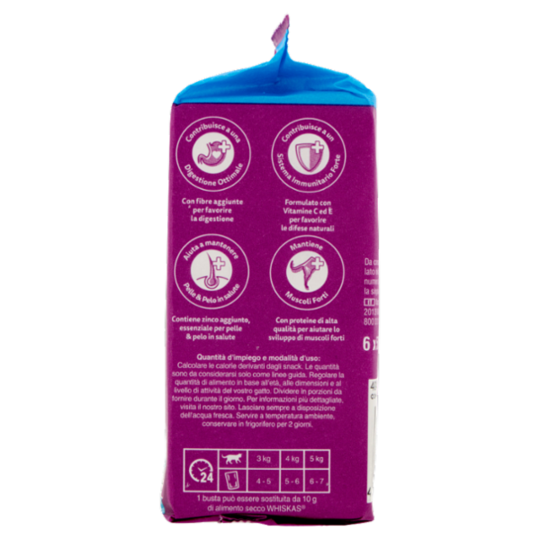 Whiskas Pranzetti Cibo Umido Gatto con Salmone e Tonno in Salsa 6x50g