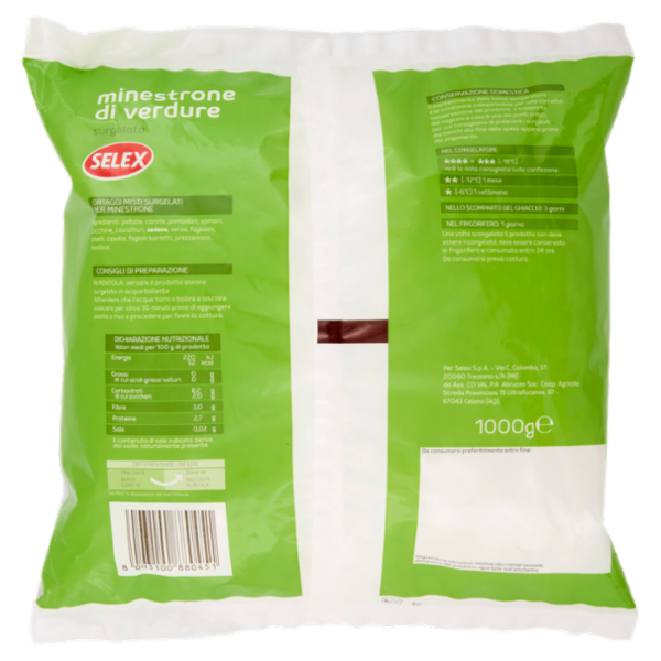 Selex Minestrone di Verdure Surgelato 1 kg