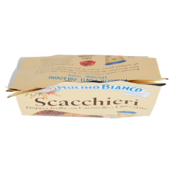 Mulino Bianco Biscotti Scacchieri Frolla con Caramello e Cioccolato 300g