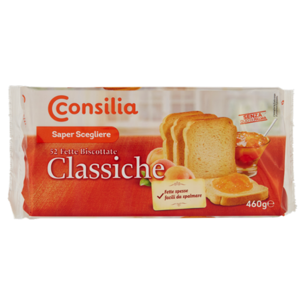 Consilia Saper Scegliere 52 Fette Biscottate Classiche 460 g (senza olio di palma)