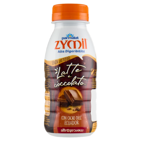 Zymil Alta Digeribilità Senza Lattosio Latte e cioccolato con Cacao dell'Ecuador altromercato 250 ml