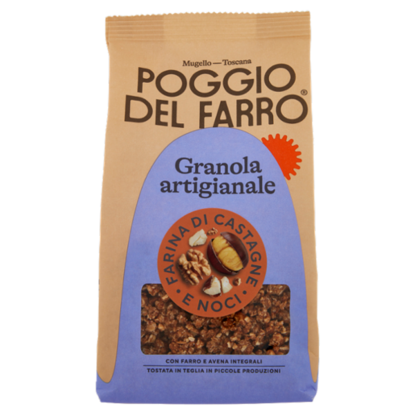 Poggio del Farro Granola artigianale Farina di Castagne e Noci 250 g