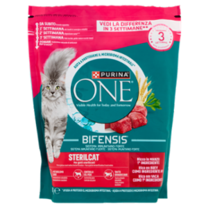 PURINA ONE Bifensis Sterilcat Manzo 800g