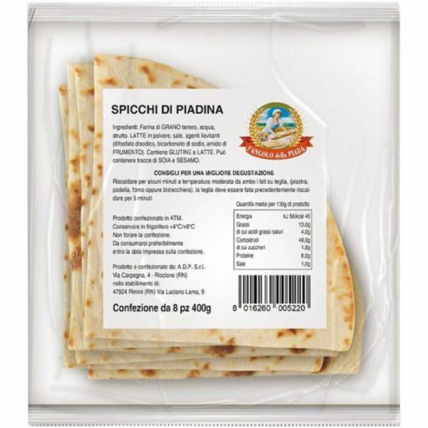 L'Angolo della Piada Piadina A Spicchi 400g