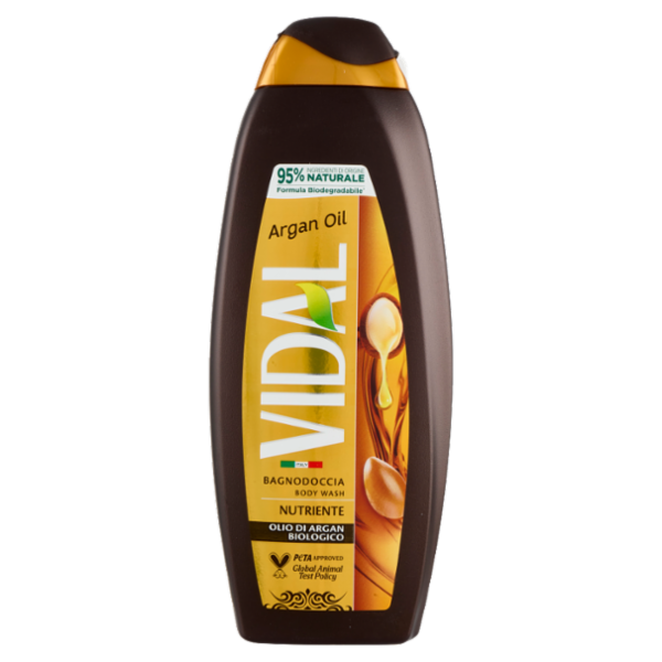 Vidal Argan Oil Bagnodoccia Nutriente Olio di Argan Biologico 600 ml