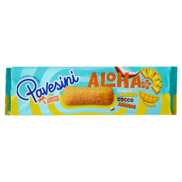 Pavesi Pavesini Aloha Snack Gusto Mango Cocco Ananas Biscotti Limited Edition 200g