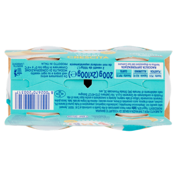 Granarolo Bimbi Yogurt Crescita Banana 2 x 100 g