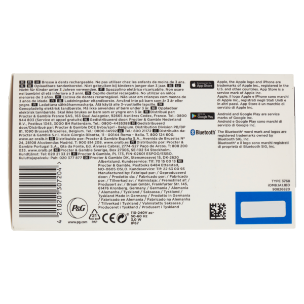 Oral-B iO-8N Spazzolino Elettrico Denti Ricaricabile Bianco con Custodia da Viaggio