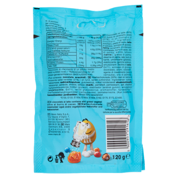M&M's Confetti al Cioccolato con Caramello Salato 120 g