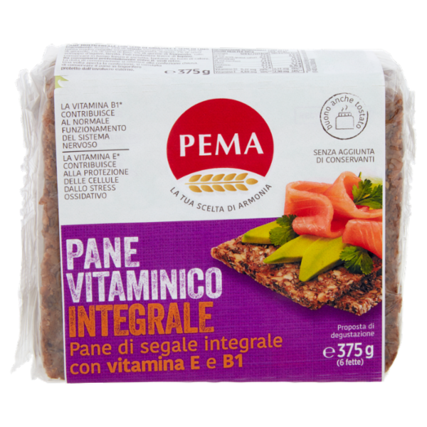 Pema Pane Vitaminico - Pane di segale integrale 375 g