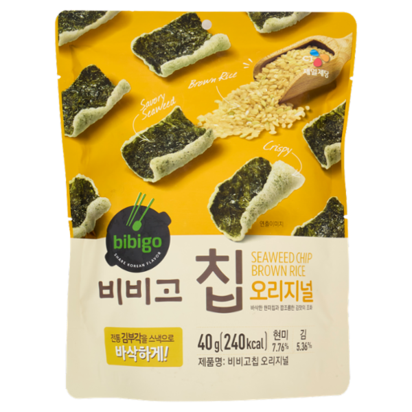 bibigo Seaweed Chip Brown Rice 40 g