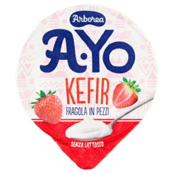Arborea A-Yo Kefir Fragola In Pezzi Senza Lattosio 140 g