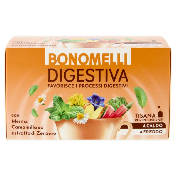 Bonomelli Tisane Digestiva Tisana per Infusione 16 Filtri 32 g