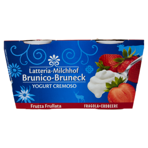 Latteria Brunico Yogurt Cremoso Frutta Frullata Fragola 2 x 125 g