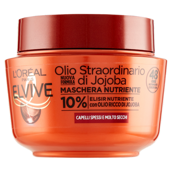 L'Oréal Paris Maschera Capelli Elvive Olio Straordinario, per Capelli Secchi o Spenti, 300 ml