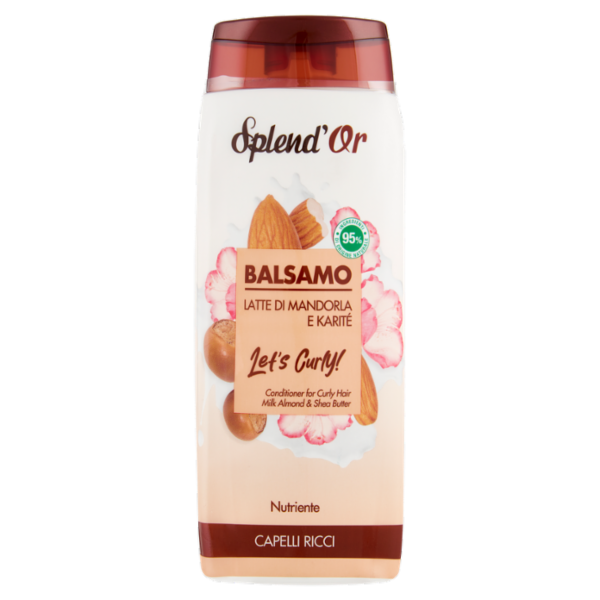 Splend'Or Balsamo Latte di Mandorla e Karité Let's Curly! Nutriente 300 mL