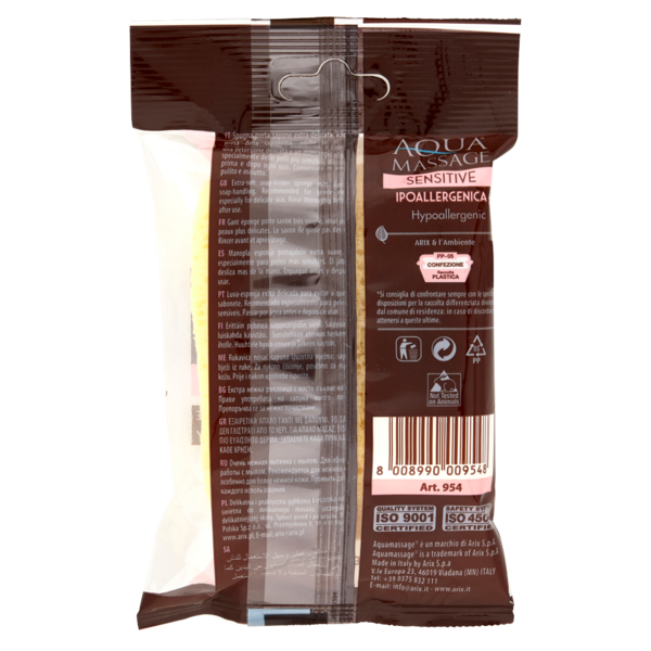 Aquamassage Sensitive Spugna Portasapone