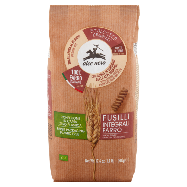 alce nero Fusilli Integrali Farro 500 g