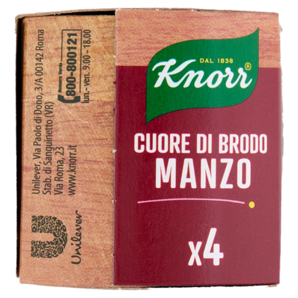 Knorr Cuore di Brodo Manzo 4 x 28 g