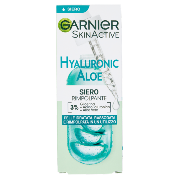 Garnier SkinActive Hyaluronic Aloe Siero Rimpolpante, 30 ml