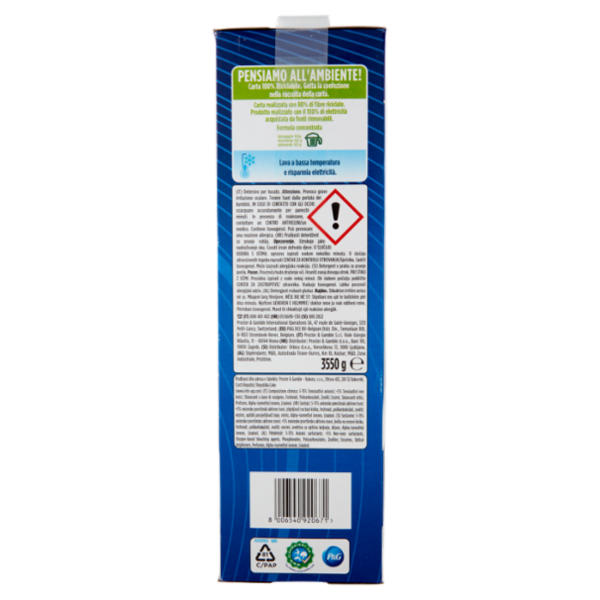 Dash Power Detersivo Lavatrice in Polvere, Tecnologia Anti-Residui, 71 Lavaggi 3550 g